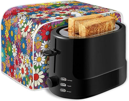 Daisy Flowers Printed Toaster Cover 2 Slice Wide Slot, Washable Kitchen - Image 7