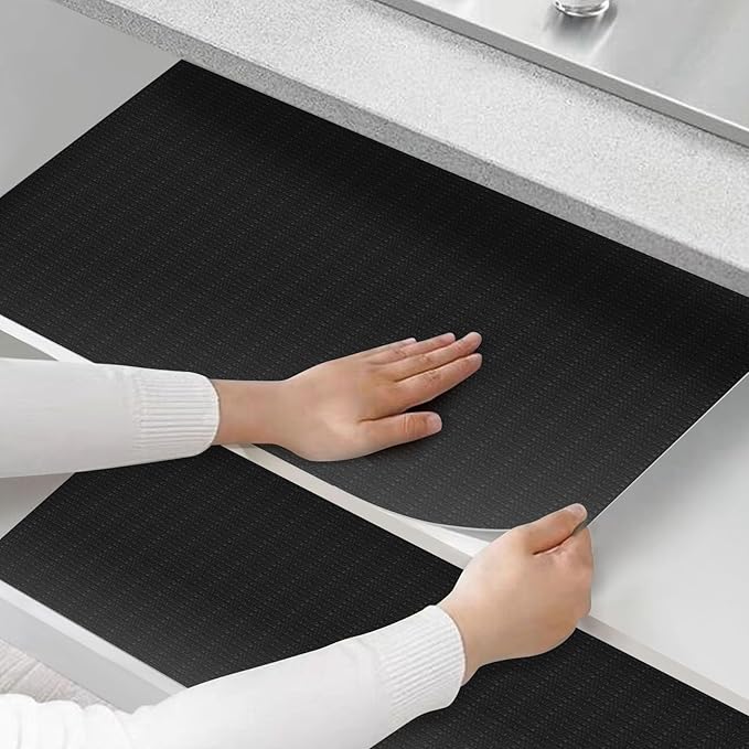 Shelf and Drawer Liner for Kitchen Cabinets Non-Adhesive, Strong Grip Non-Slip - Image 7