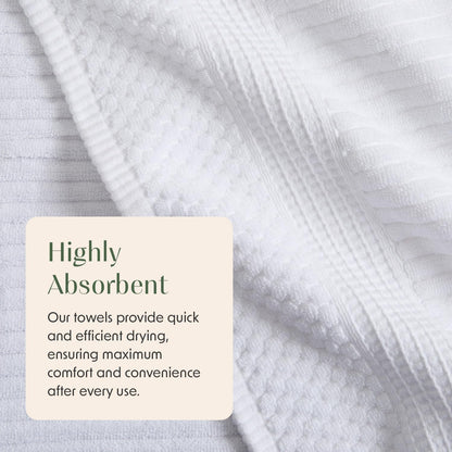 springtree home 100% cotton bath towel set |, front angle view