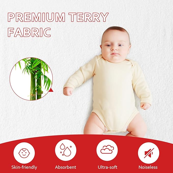 Crib Sheets & Waterproof Crib Mattress Protector - Image 2