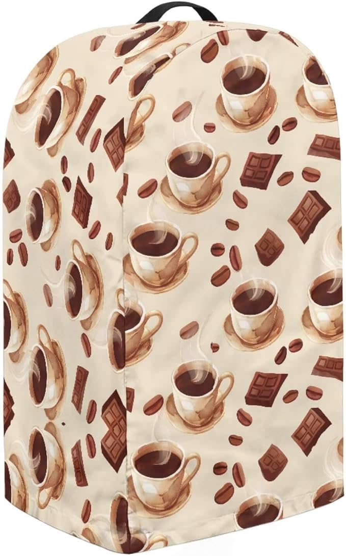 Blender Dust Cover, Coffee Drink Pattern Stand Mixer Appliance Covers, Anti - Image 3