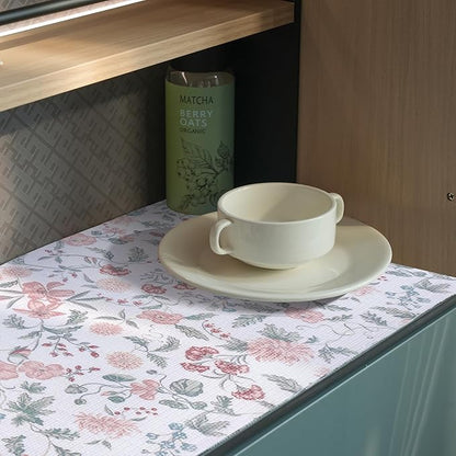 Floral Drawer and Shelf Liner for Cabinets, Non-Adhesive and Strong Non-Slip - Image 9