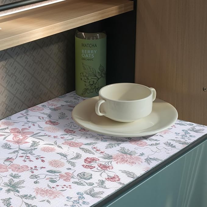 Floral Drawer and Shelf Liner for Cabinets, 12IN x 20FT Non-Adhesive and Strong - Image 9