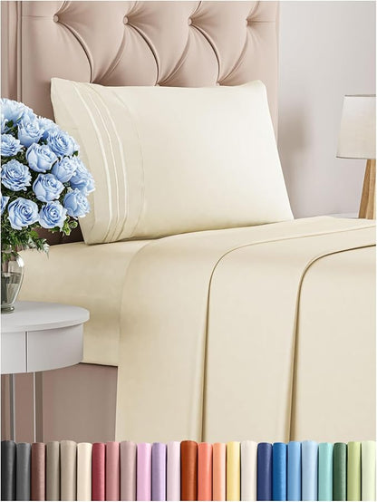 Twin XL Size 3 Piece Sheet Set by CGKUnlimited