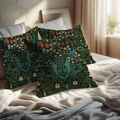 Vintage Flowers Throw Pillow Covers, Pillow Covers 18x18, Retro Botanical - Image 6