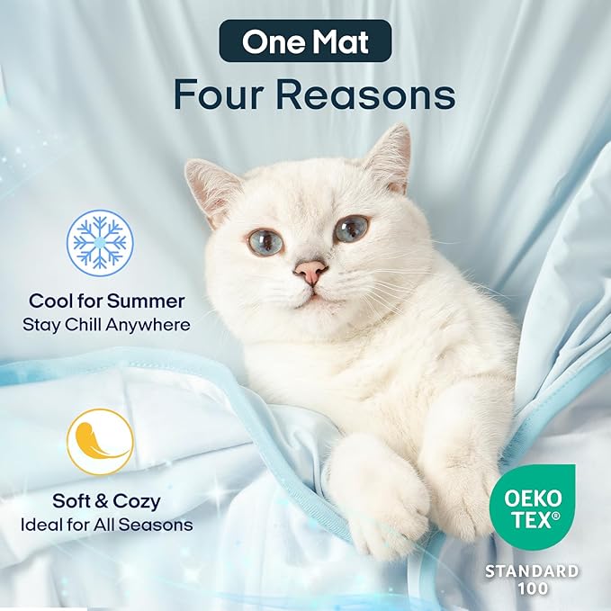Zonli Premium Cooling Blanket for Dogs-Lightweight Fluffy Pet Throw & Bed Cover - Image 4