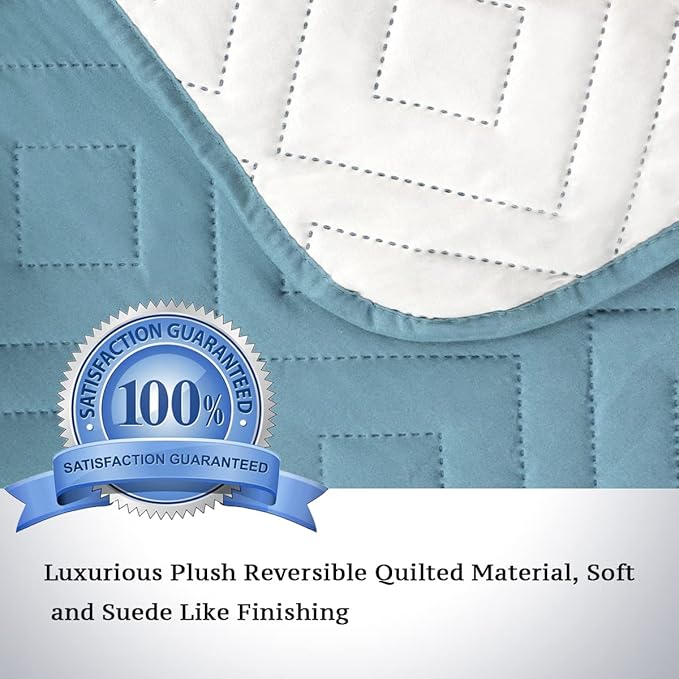 H.VERSAILTEX Reversible Quilted Recliner Covers Water Resistant Furniture - Image 3
