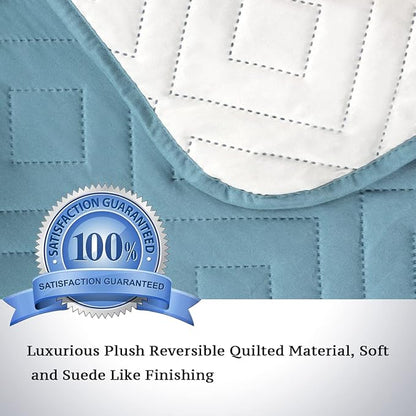 H.VERSAILTEX Reversible Quilted Recliner Covers Water Resistant Furniture - Image 3