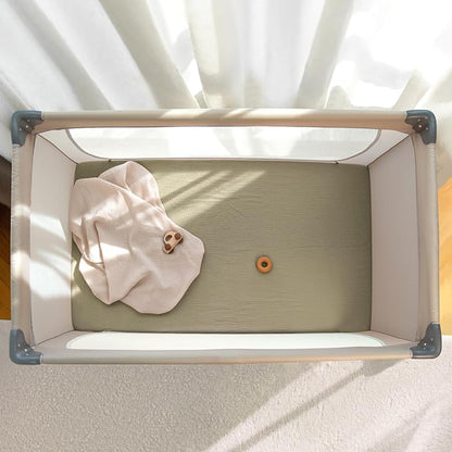 lulumoon Pack N Play Sheets: Soft & Breathable Playard Sheets - Image 7