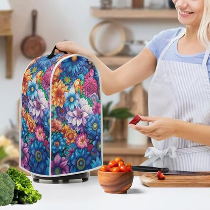 Bright Blossoms Kitchen Blender Cover Toaster Cover Boho Mandala Floral 4 Slice - Image 2