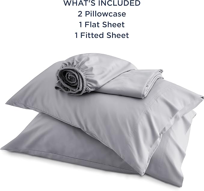 Bedsure Queen Sheet Set, Rayon Derived from Bamboo, Cooling Sheets, Deep Pocket - Image 6