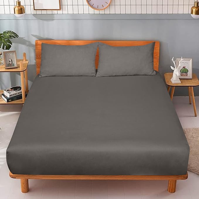ROYALE LINENS 300 Thread Count 100% Long Staple Combed Cotton Fitted Sheet Full - Image 9