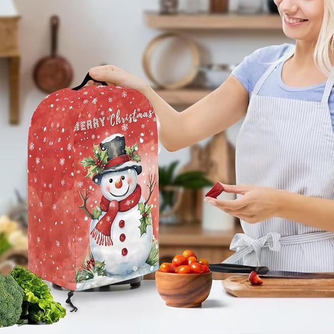 Merry Christmas Blender Dust Cover Stand Mixer or Coffee Maker Appliance Covers - Image 3