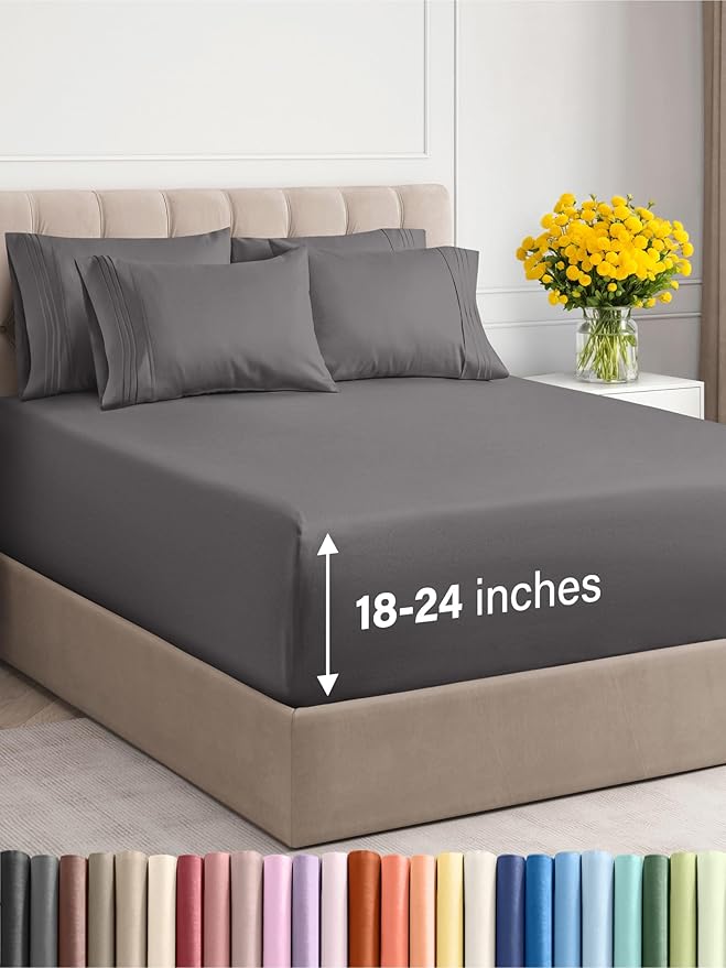 CGK Linens Extra Deep Pocket King Sheets - Image 2
