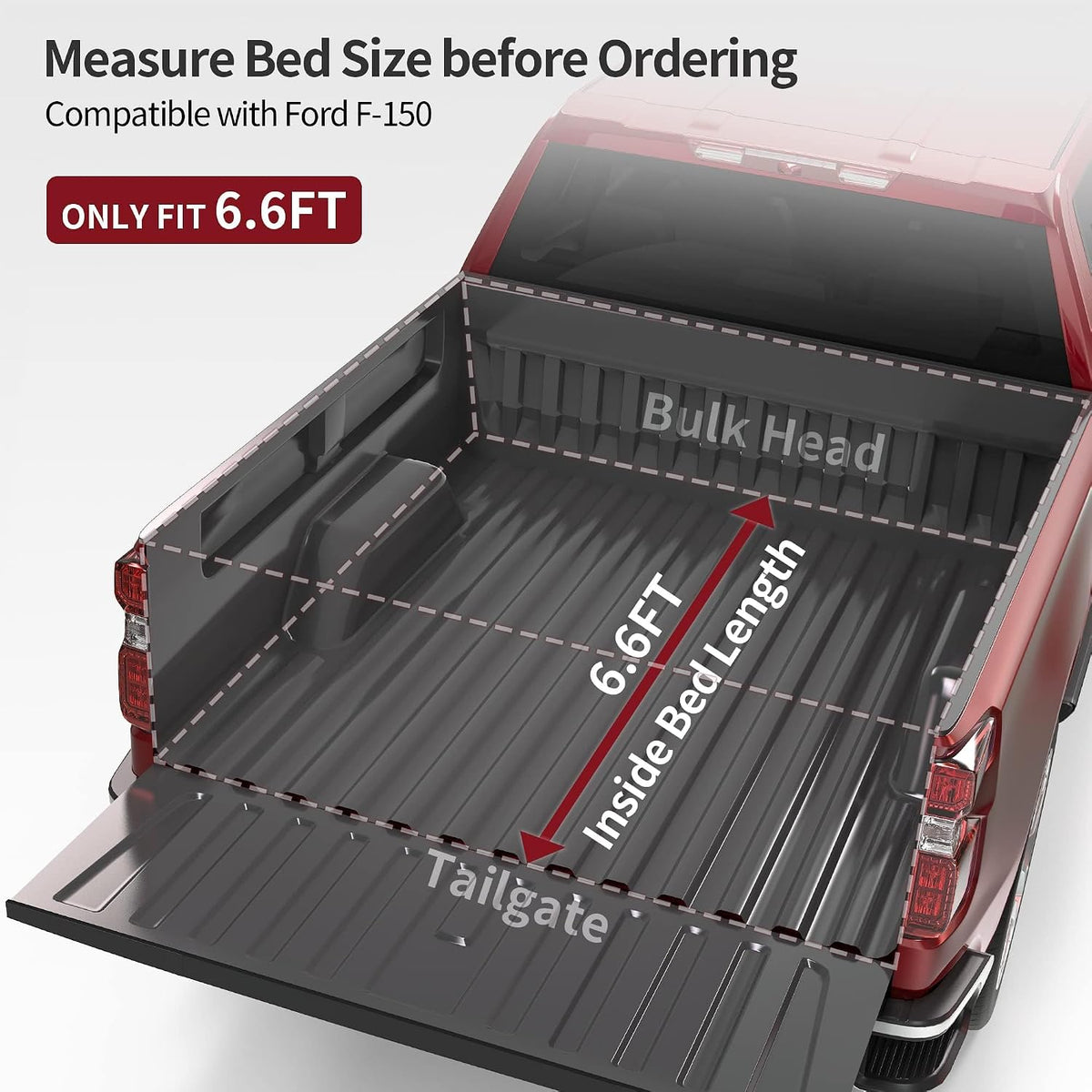 oedro soft quad-fold truck bed tonneau cover for shown in use