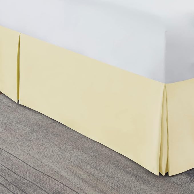 Nestl Vanilla Yellow Full XL Bed Skirt - Image 8