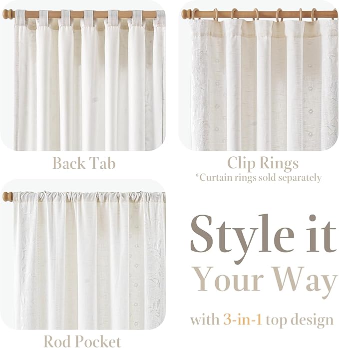 jinchan Winslow Lined Linen Curtains - Image 6