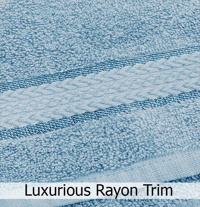 cotton craft ultra soft 6 piece towel set shown in use