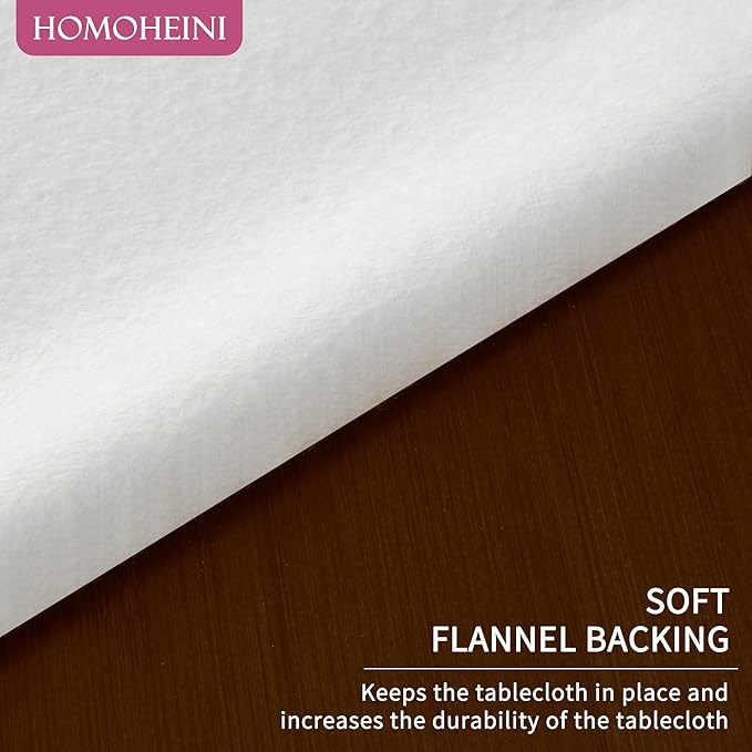 Rectangle Table Cloth, 100% Waterproof Tablecloth Oil Proof Spill Proof Vinyl - Image 6