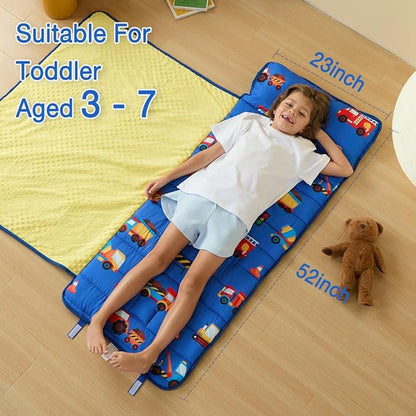 beeweed Toddler Nap Mat, Rollup Design Kid Sleeping Mat - Image 6