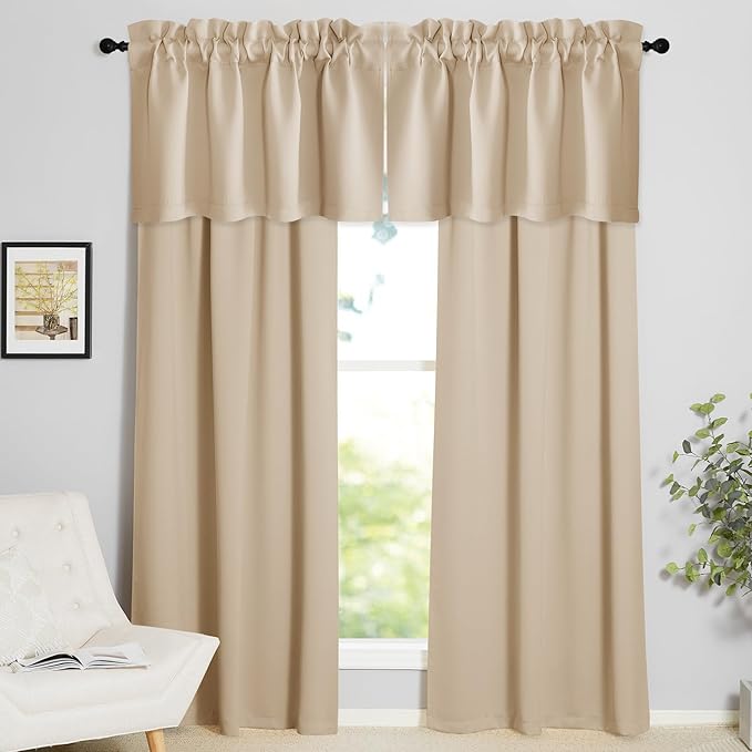 NICETOWN Blackout Kitchen Christmas Valance - Image 6