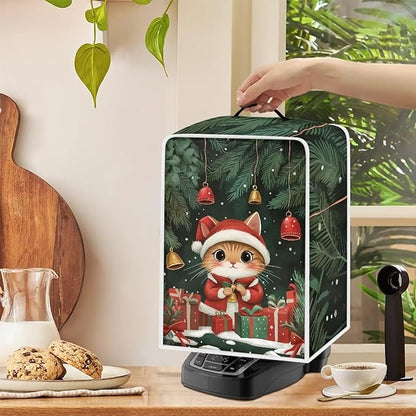 Coffee Maker Cover Christmas Cat Coffee Up Covers Dustproof Protector - Image 4
