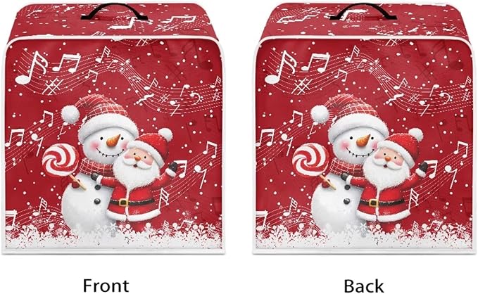 Coffee Maker Cover for Kitchen Counter Christmas Santa Claus Coffee Machine - Image 2
