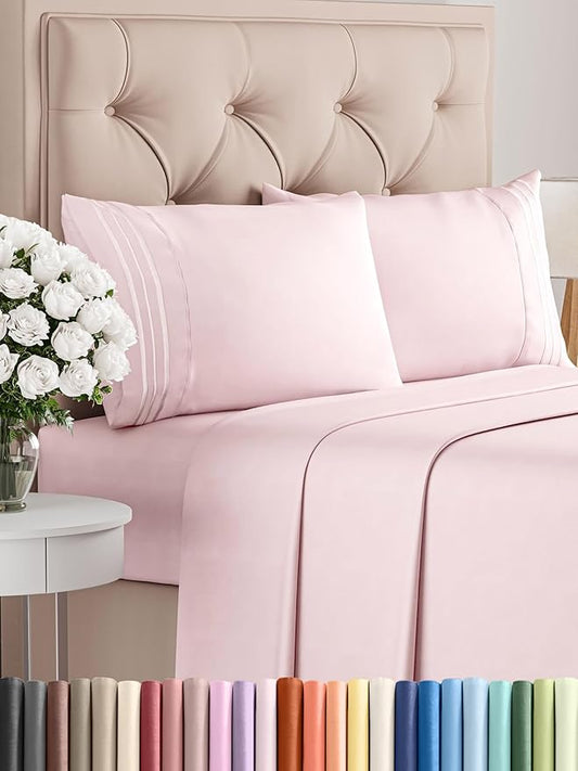 Cal King Size 4 Piece Sheet Set by CGKUnlimited