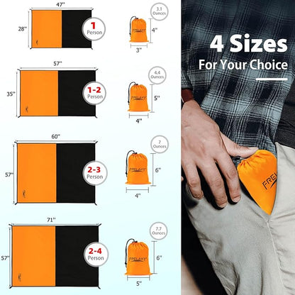 Frelaxy Pocket Picnic Blanket, Waterproof Sandproof Beach Mat, Compact Camping - Image 2
