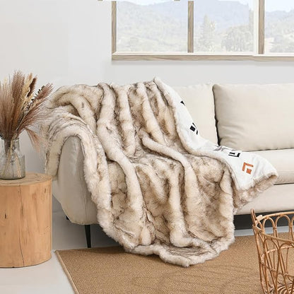 Luxury Plush Faux Fur Throw Blanket - Image 2
