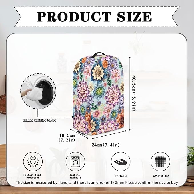 Boho Mandala Flower Blender Dust Cover - Image 6