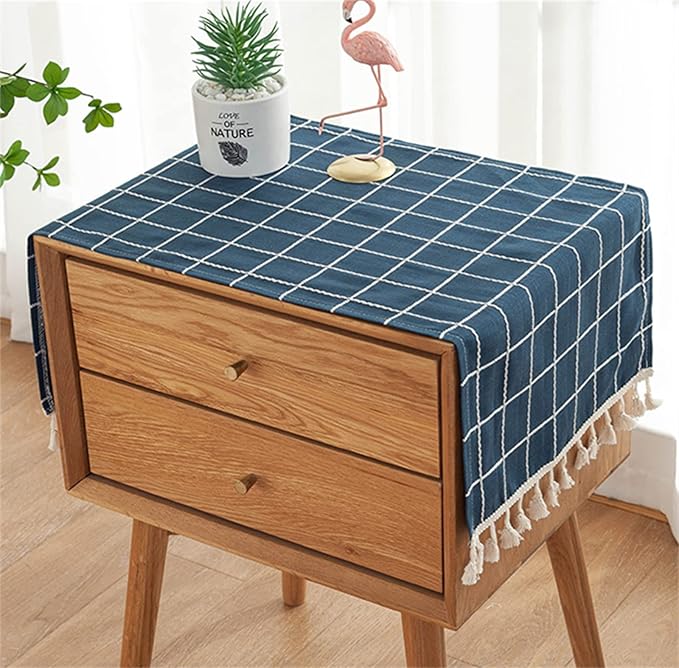Simple Bedside Table Tassel Cover Cloth, Tablecloth Cover Towel, Suitable by Tablecloth