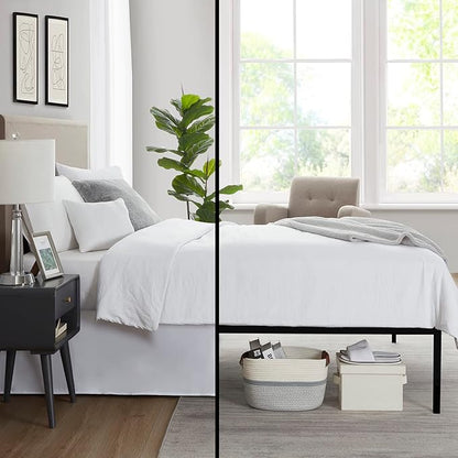 Nestl White Bed Skirt King Size - Image 6