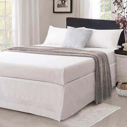 Valea Home Bed Skirt with Split Corners Durable Elegant Luxury Dust Ruffle Bed - Image 8