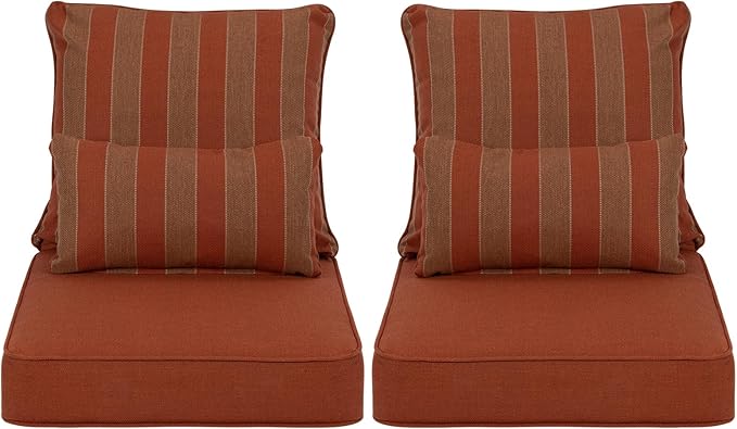 Aoodor Outdoor Chair Cushion, 24 x 24 Inch Water-Resistant, Fade-Resistant by Aoodor