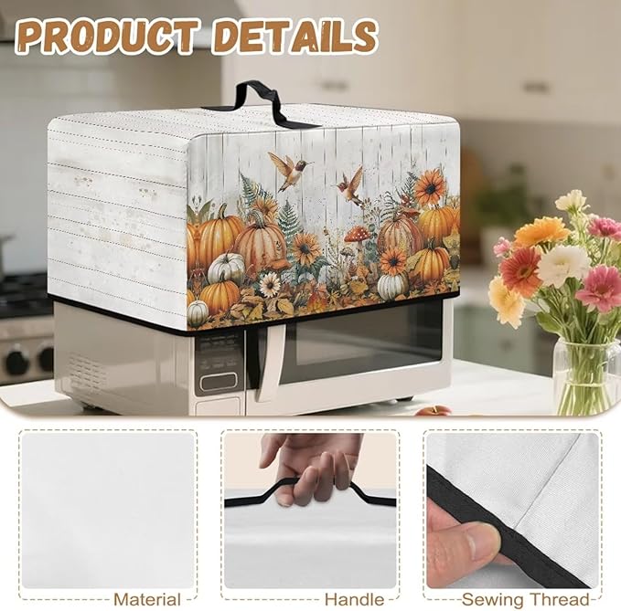Microwave Oven Dust Cover, Thanksgiving Hummingbird Polyester Dust Cover - Image 7