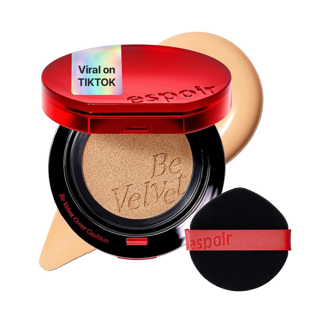 ESPOIR Be Velvet Cushion Foundation #23 Beige | Quick and Easy Coverage with ...