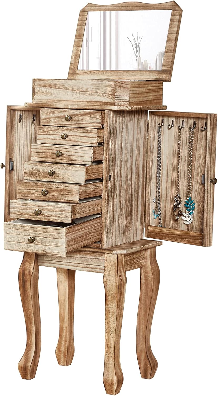 emfogo standing jewelry armoire, 7 drawers & 2, main product view
