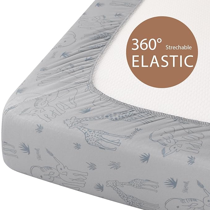 Baby Bassinet Sheets Girl Boy, Fitted Bassinet Sheet Set 3 Pack Bassinet - Image 7