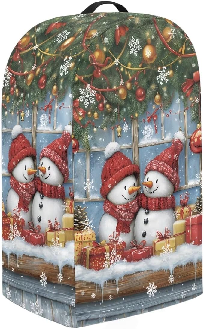 Xmas Snowman Print Blender Dust Cover, Stand Mixer or Coffee Maker Appliance - Image 4