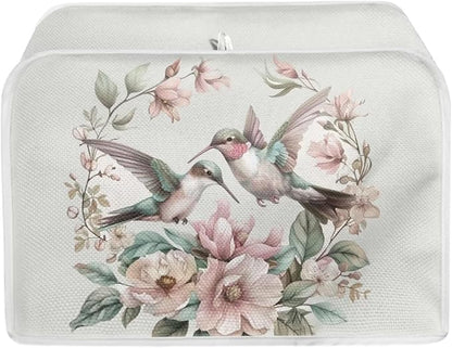 ZFRXIGN Flower Hummingbird Toaster Cover 4 Slice Toaster Dust Cover Small by ZFRXIGN