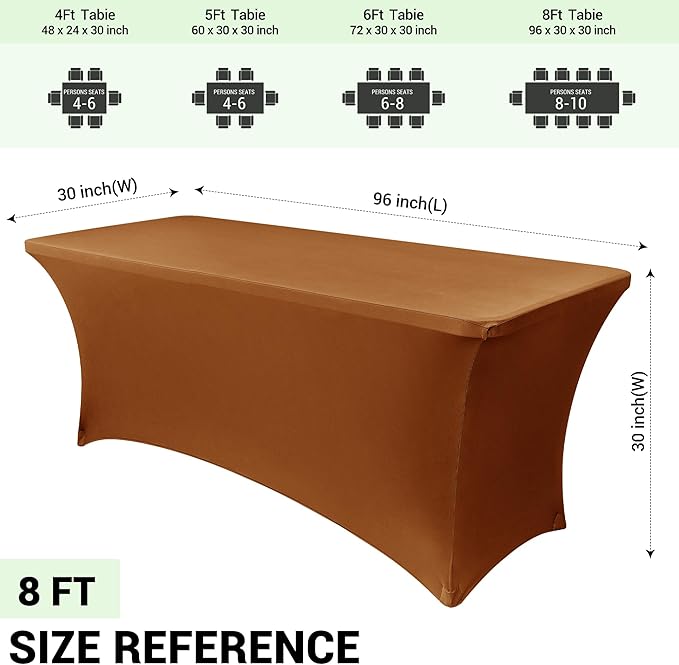 Obstal 8Ft Stretch Spandex Table Cover - Image 4