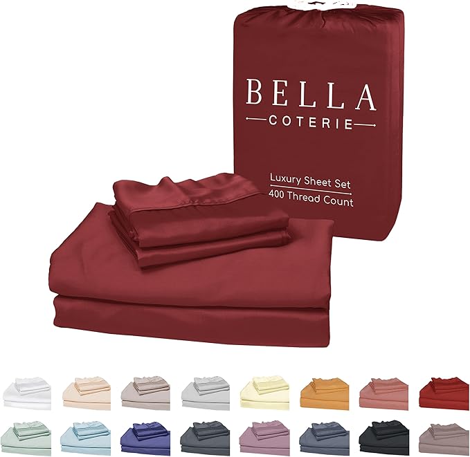 Bella Coterie Luxury Bamboo Viscose Full Size Sheet Set | 100% Organically by BC