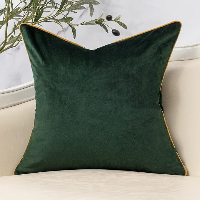 Yangest Green Twigs Throw Pillow Cover Branches Velvet Cushion Case Neutral - Image 2