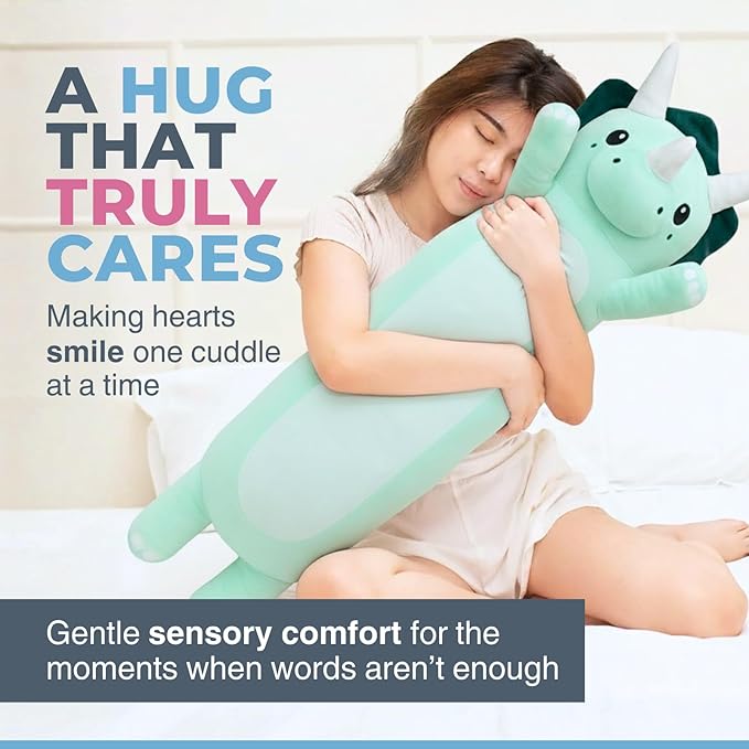 Plush Body Pillow for Kids | Long Stuffed Animal Cuddle Pillow | Soft Hugging - Image 7