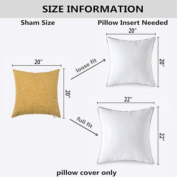 Kevin Textile Pack of 2, Star Faux Linen Decorative Square Throw Pillow Covers - Image 6