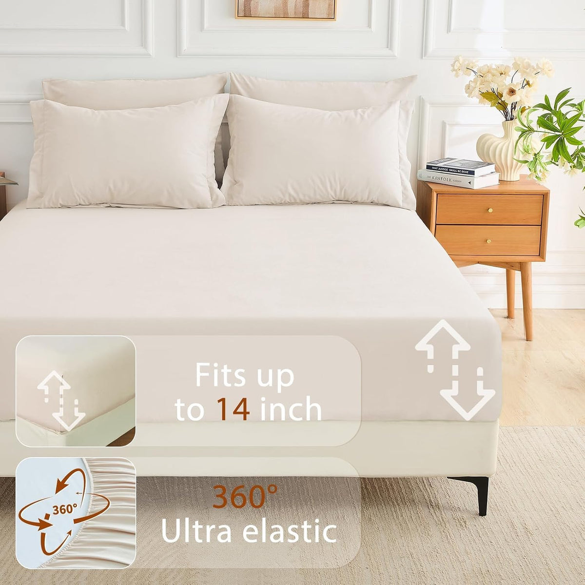 muxhomo queen comforter set 7 pieces, soft bed on a desk or shelf