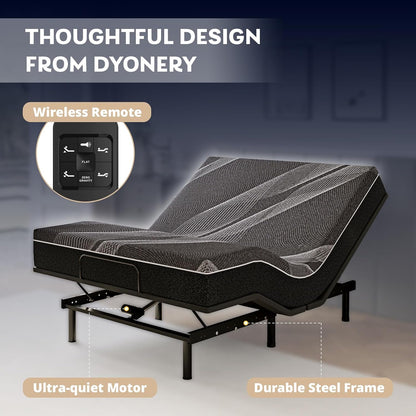 dyonery full size adjustable bed frame + 12, side view
