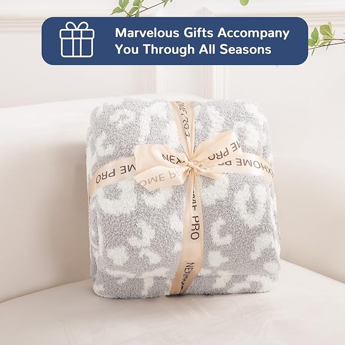 NEXHOME PRO Leopard Soft Blanket Twin Size, Fuzzy Throw Blanket - Image 9