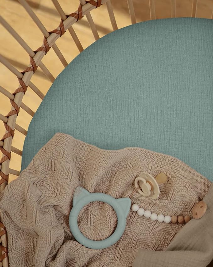Blissful Diary Muslin Bassinet Sheets - Image 3